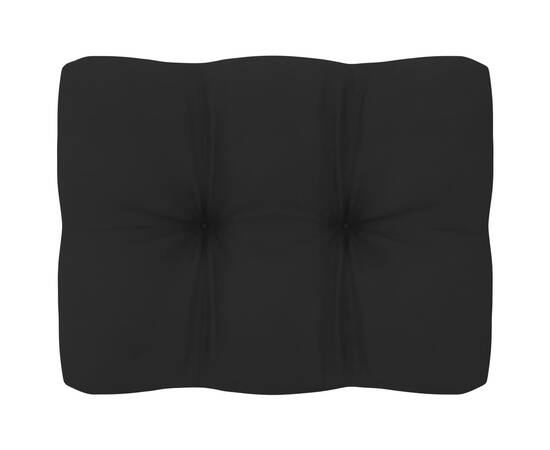 Pernă canapea din paleți, negru, 50x40x12 cm, 2 image