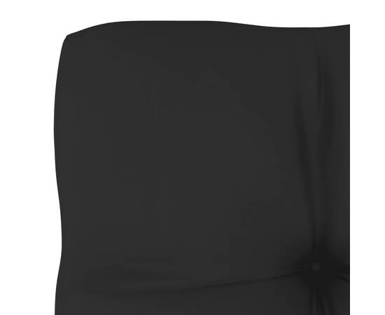 Pernă canapea din paleți, negru, 70x70x12 cm, 4 image