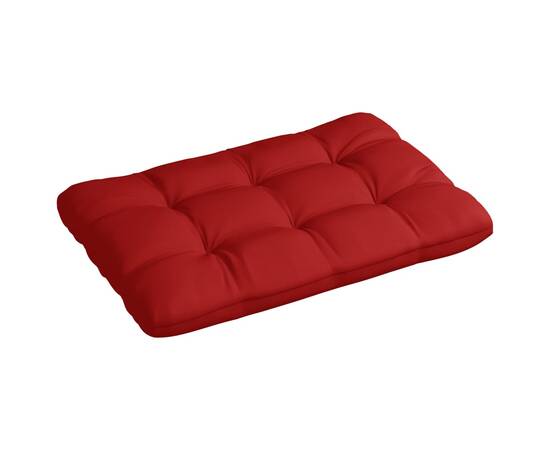 Pernă canapea din paleți, roșu, 120 x 80 x 12 cm, textil