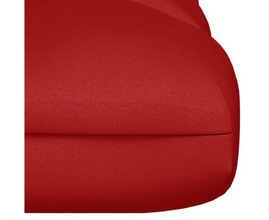Pernă canapea din paleți, roșu, 120 x 80 x 12 cm, textil, 4 image