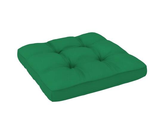 Pernă canapea din paleți, verde, 50x50x12 cm, 3 image