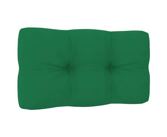 Pernă canapea din paleți, verde, 70 x 40 x 12 cm