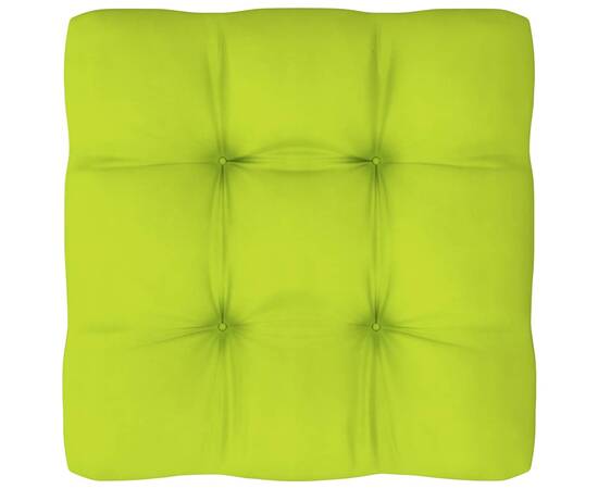 Pernă canapea din paleți, verde aprins, 70x70x12 cm, 3 image