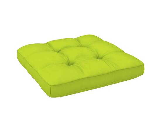 Pernă canapea din paleți, verde aprins, 70x70x12 cm, 2 image