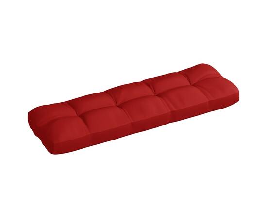 Pernă pentru canapea de grădină, roșu, 120x40x12 cm, textil