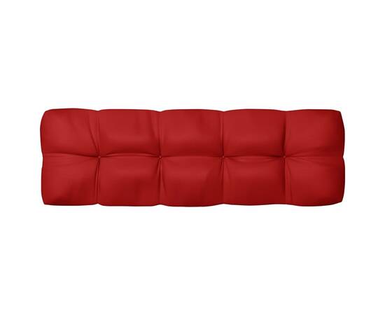 Pernă pentru canapea de grădină, roșu, 120x40x12 cm, textil, 2 image