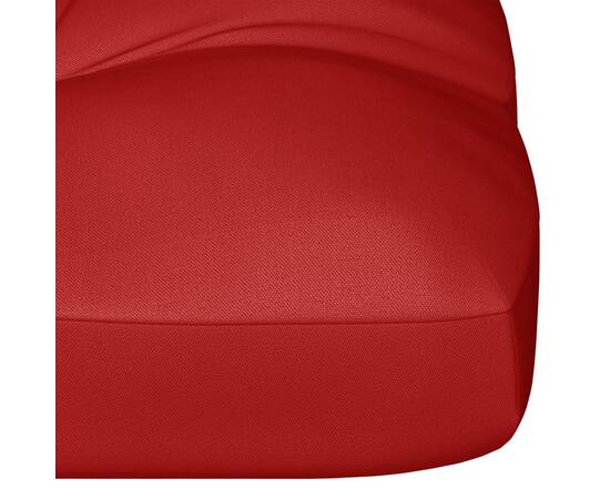 Pernă pentru canapea de grădină, roșu, 120x40x12 cm, textil, 4 image
