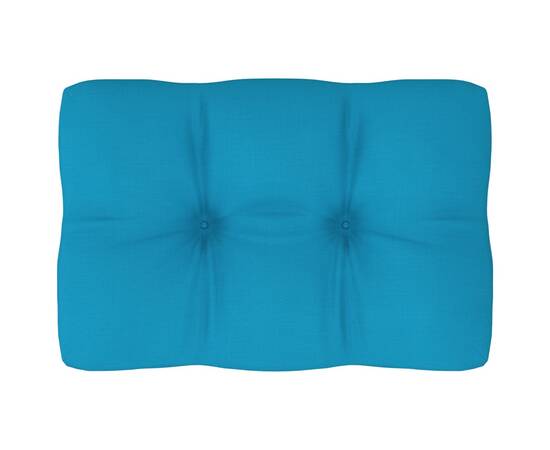 Pernă pentru canapea din paleți, albastru, 60 x 40 x 12 cm