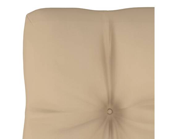 Pernă pentru canapea din paleți, bej, 50 x 40 x 12 cm, 3 image