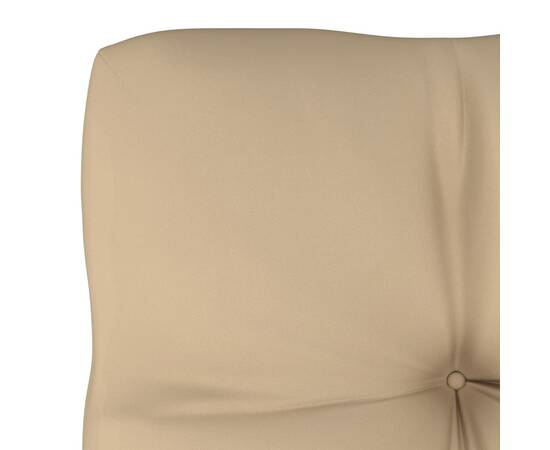 Pernă pentru canapea din paleți, bej, 60x60x12cm, 3 image