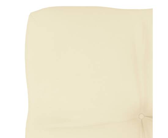 Pernă pentru canapea din paleți, crem, 60x60x12cm, 3 image