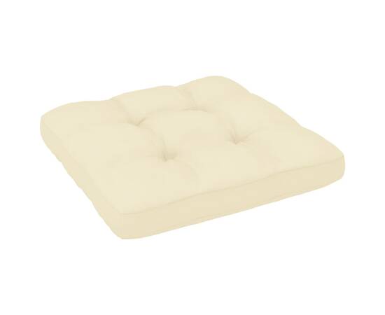 Pernă pentru canapea din paleți, crem, 60x60x12cm, 2 image