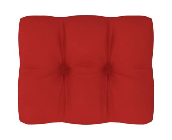 Pernă pentru canapea din paleți, roșu, 50 x 40 x 12 cm