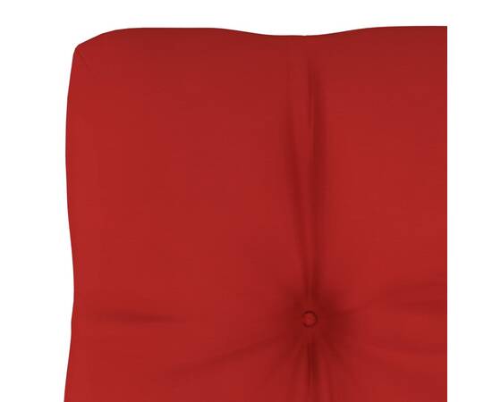Pernă pentru canapea din paleți, roșu, 50 x 40 x 12 cm, 3 image