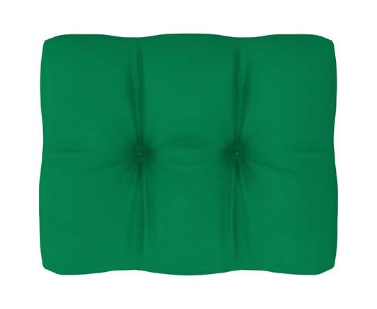 Pernă pentru canapea din paleți, verde, 50 x 40 x 12 cm
