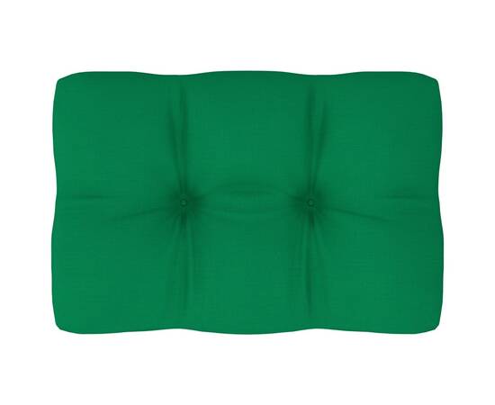 Pernă pentru canapea din paleți, verde, 60 x 40 x 12 cm