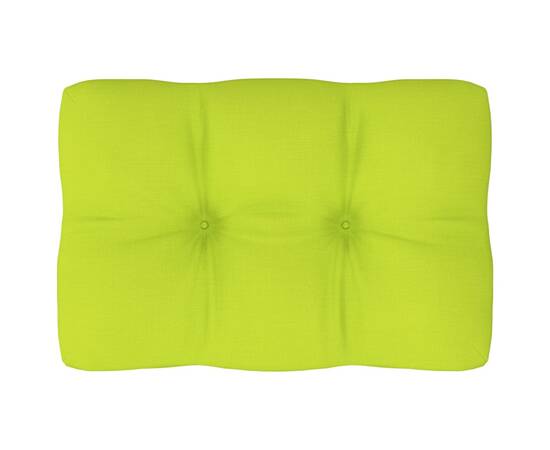 Pernă pentru canapea din paleți, verde aprins, 60 x 40 x 12 cm