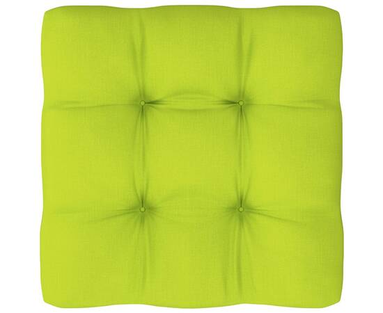 Pernă pentru canapea din paleți, verde aprins, 80 x 80 x 12 cm