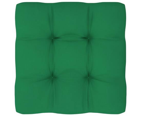 Pernă pentru canapea din paleți, verde crud, 80 x 80 x 12 cm