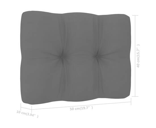 Perne de canapea din paleți, 2 buc., antracit, 10 image