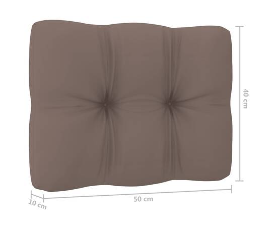 Perne pentru canapea din paleți, 2 buc., gri taupe, 10 image