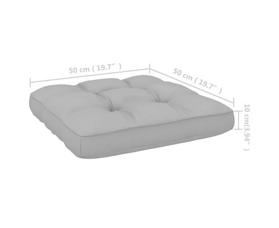 Perne pentru canapea din paleți, 2 buc., gri, 11 image