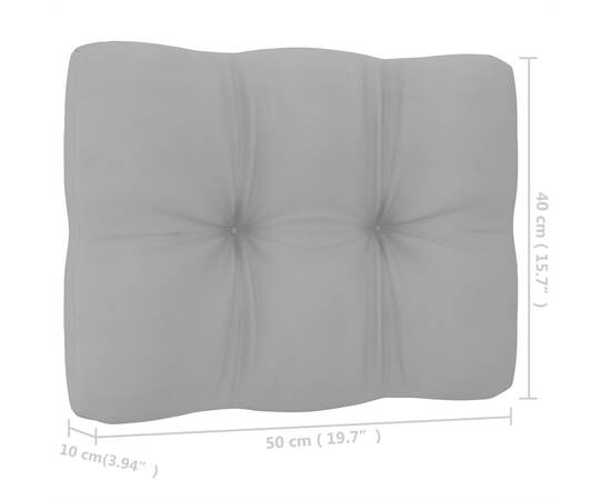 Perne pentru canapea din paleți, 2 buc., gri, 10 image