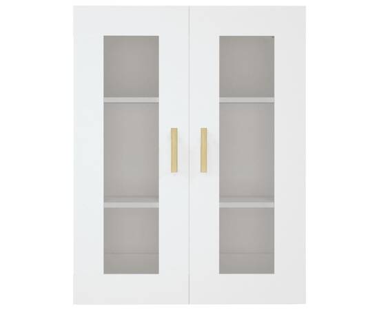 Dulap de perete suspendat, alb, 69,5x34x90 cm, 3 image