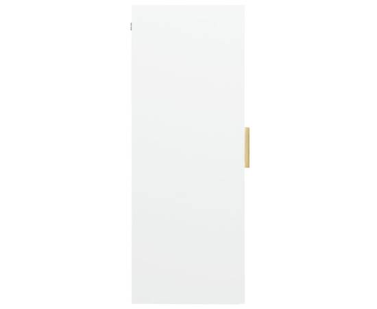 Dulap de perete suspendat, alb, 69,5x34x90 cm, 4 image