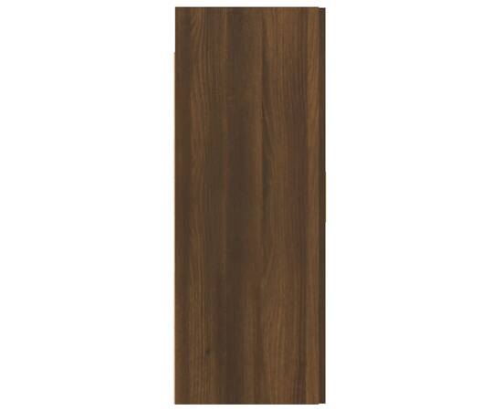 Dulap de perete suspendat, stejar maro, 69,5x34x90 cm, 7 image