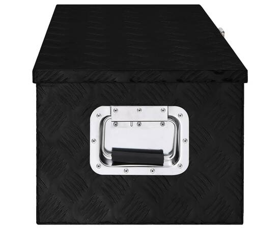 Cutie de depozitare, negru, 80x39x30 cm, aluminiu, 3 image