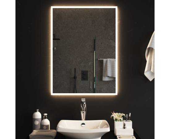 Oglindă de baie cu led, 60x80 cm, 3 image