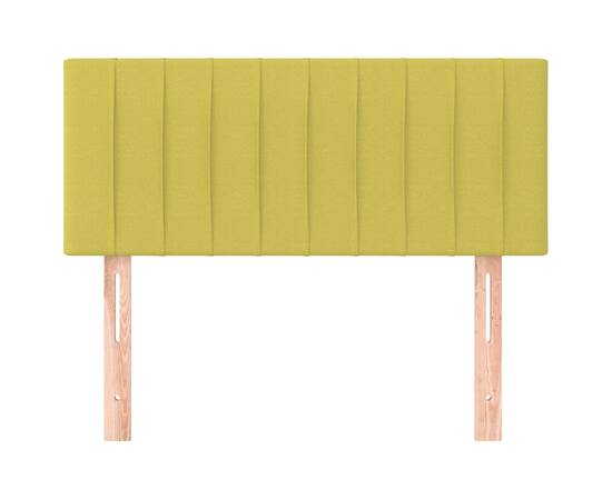 Tăblie de pat, verde, 100x5x78/88 cm, textil, 3 image