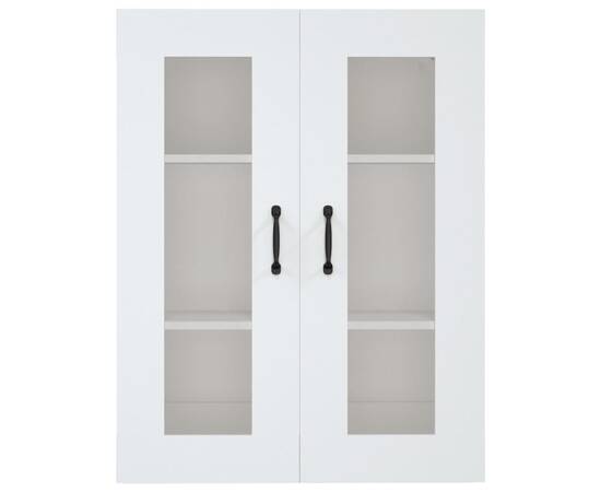 Dulap de perete suspendat, alb, 69,5x34x90 cm, 3 image