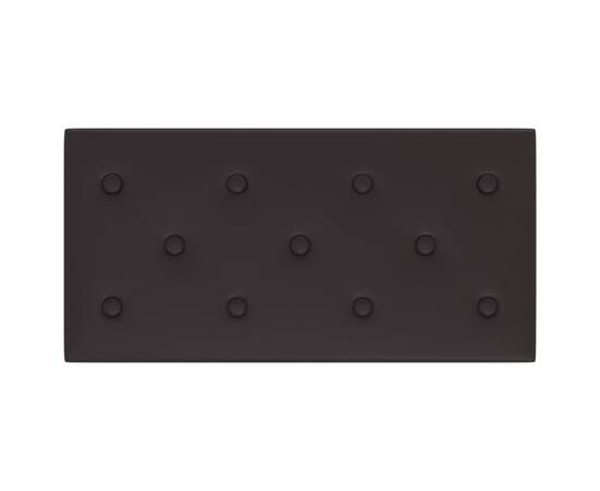 Panouri de perete 12 buc. negru 60x30 cm piele eco 2,16 m², 5 image