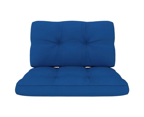 Perne canapea din paleți, 2 buc., albastru regal, 3 image