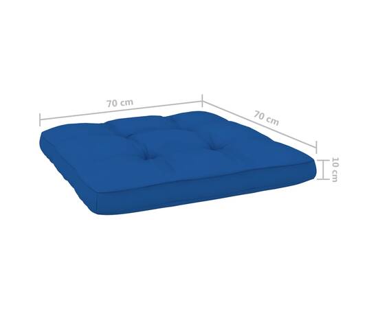 Perne canapea din paleți, 2 buc., albastru regal, 11 image