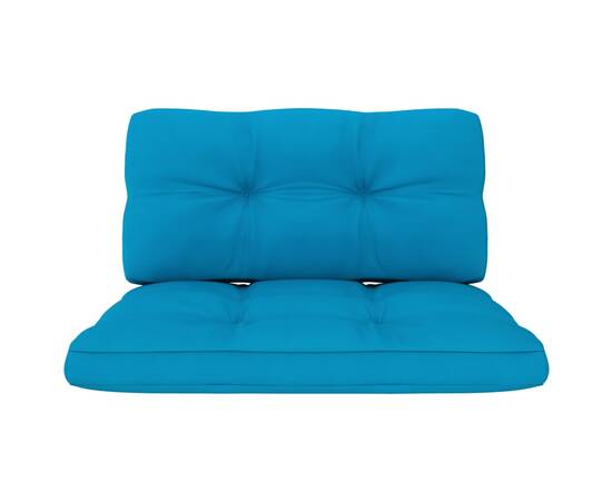 Perne canapea din paleți, 2 buc., albastru, 3 image