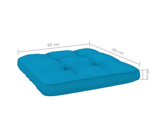 Perne canapea din paleți, 2 buc., albastru, 11 image