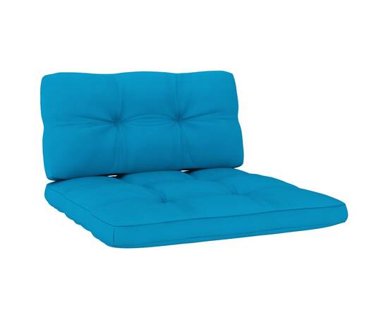 Perne canapea din paleți, 2 buc., albastru, 2 image