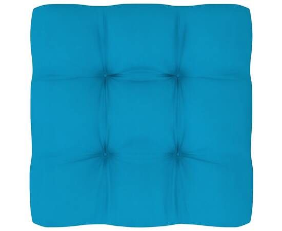 Perne canapea din paleți, 2 buc., albastru, 9 image
