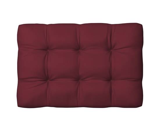 Perne canapea din paleți, 7 buc, roșu vin, 4 image