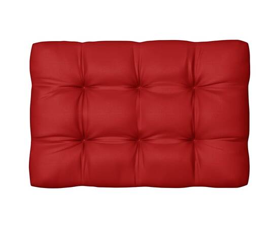 Perne canapea din paleți, 7 buc, roșu, 4 image
