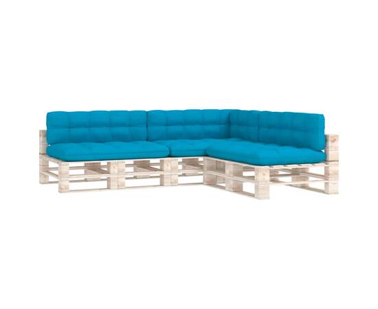 Perne canapea din paleți 7 buc. albastru, 2 image