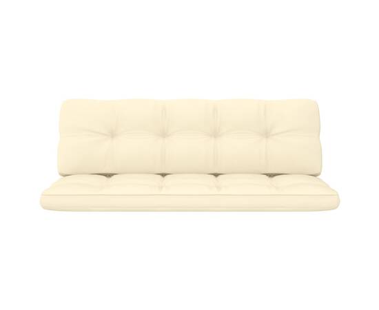 Perne de canapea din paleți, 2 buc., crem, 2 image