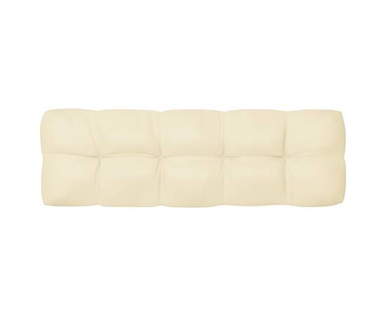 Perne de canapea din paleți, 2 buc., crem, 5 image