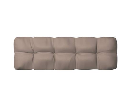 Perne de canapea din paleți, 3 buc., gri taupe, 5 image