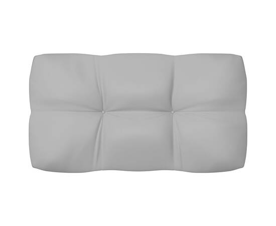 Perne de canapea din paleți, 3 buc., gri, 6 image