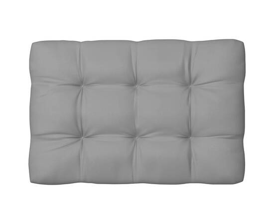 Perne de canapea din paleți, 3 buc., gri, 4 image