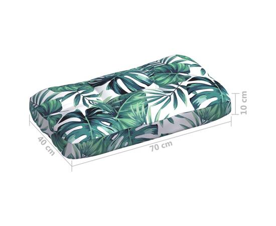 Perne de canapea din paleți, 3 buc., model frunze, 10 image
